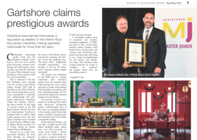 Waikato Business News – Master Joiners Awards 2021